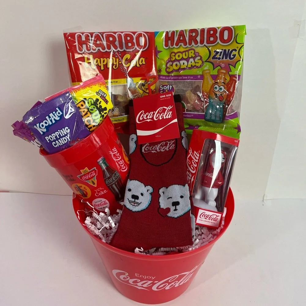 Coca Cola Themed Gift Basket